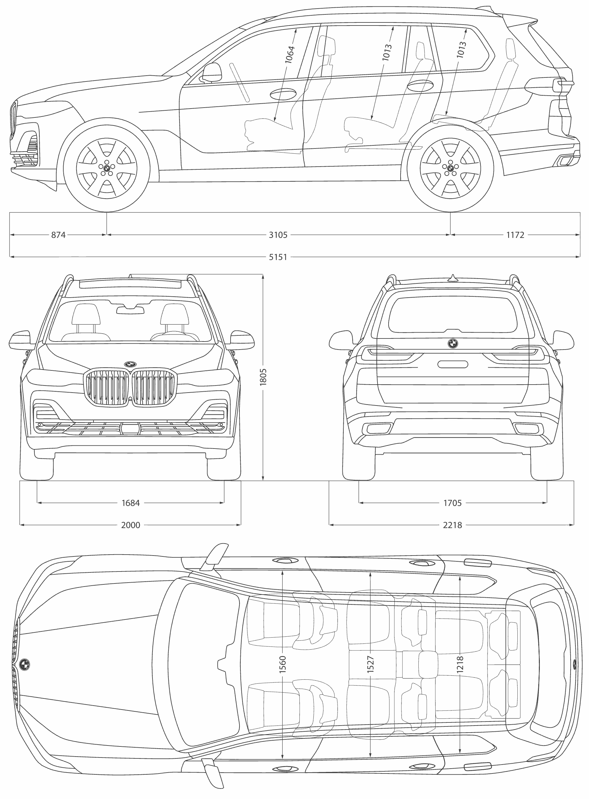 Dimensions Of 2024 Bmw X7 Vanny Jaquelyn